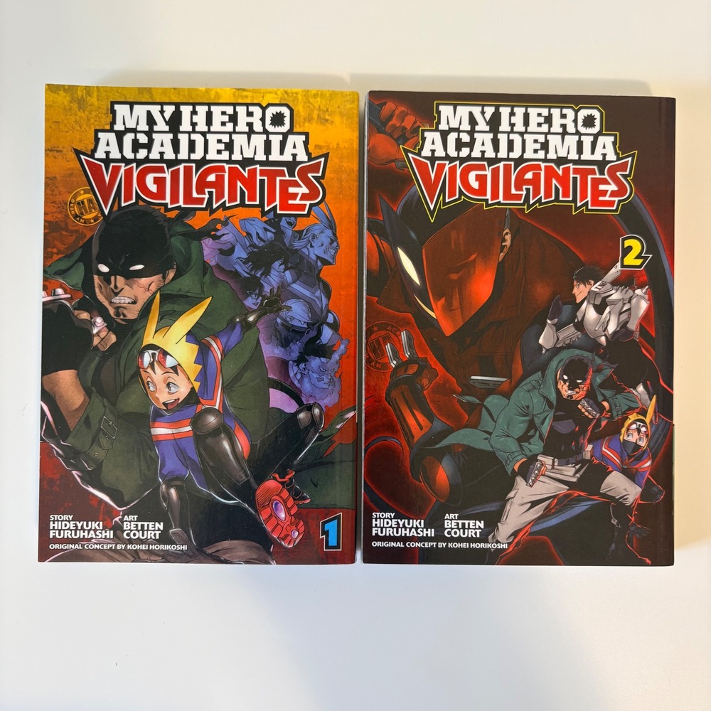 Viz Media Manga My Hero Academia Vigilantes Vol 1-2 Shonen Jump Paperback Books